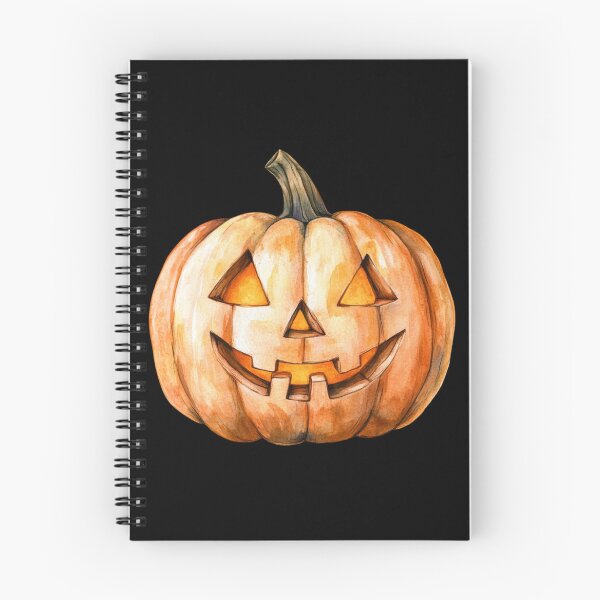 Item preview, Smiling Jack-o'-Lantern on Black Background designed and sold by ilkansiturikman.