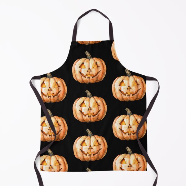 Item preview, Smiling Jack-o'-Lantern on Black Background designed and sold by ilkansiturikman.