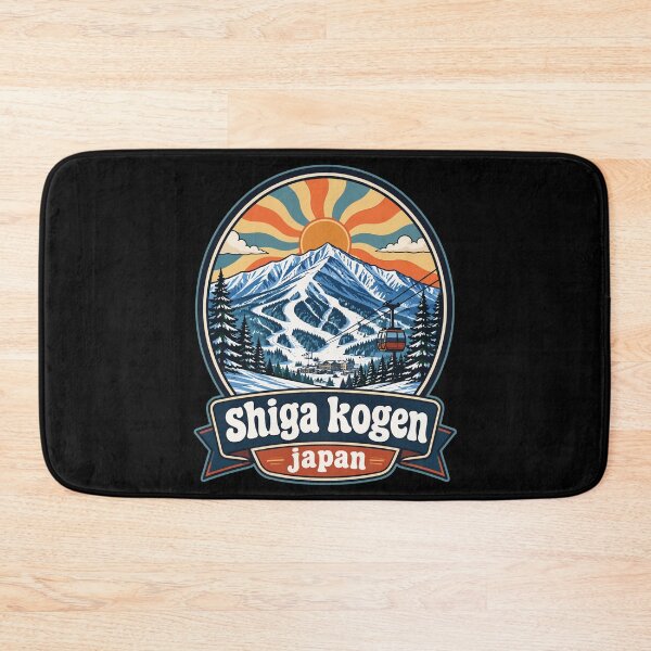 Item preview, Shiga Kogen Travel Japan Retro Trippy Art designed and sold by TomFrontierArt.