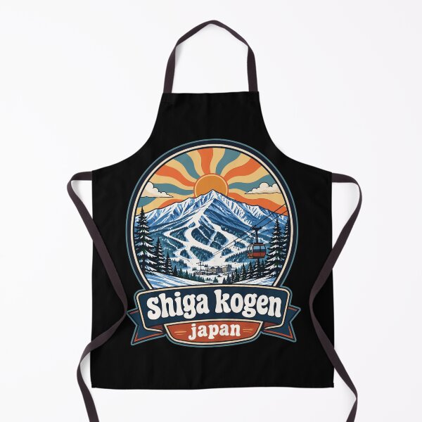 Item preview, Shiga Kogen Travel Japan Retro Trippy Art designed and sold by TomFrontierArt.