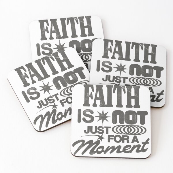 Item preview, Faith Is Not Just for a Moment Christian Streetwear Typography designed and sold by TheSilmarillion.