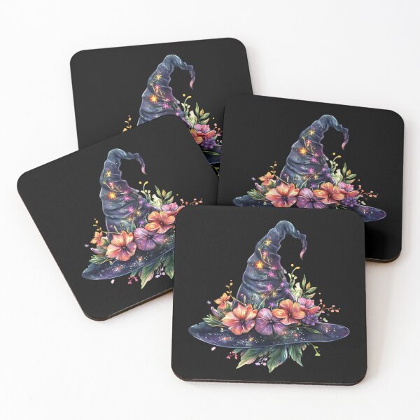 Item preview, Whimsical Witch Hat with Flowers designed and sold by ilkansiturikman.