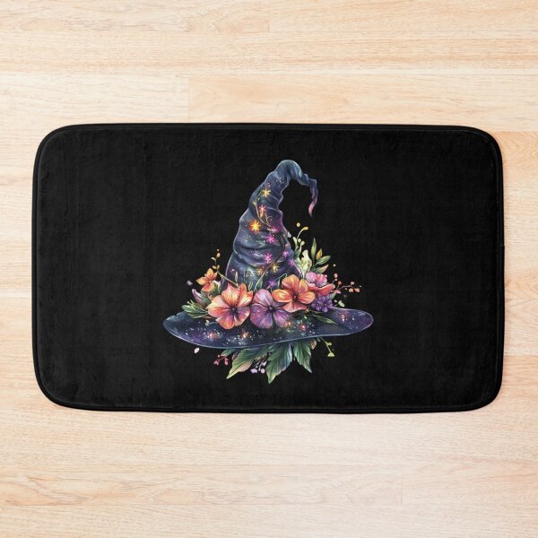 Item preview, Whimsical Witch Hat with Flowers designed and sold by ilkansiturikman.