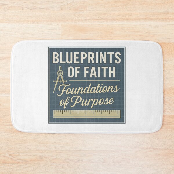 Item preview, Blueprints of Faith – Christian Purpose Design for Builders & Believers designed and sold by SoulThread Studio.