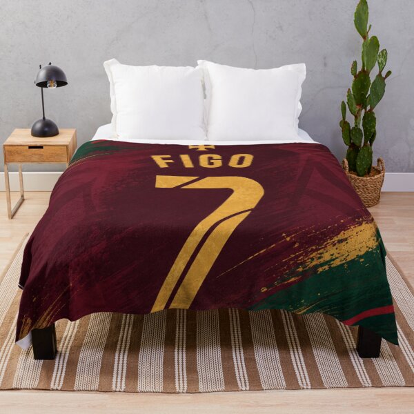 Artikelvorschau, Luis Figo Portugal 2006 Retro Football Shirt – No. 7 entworfen und verkauft von FutureTraveller.