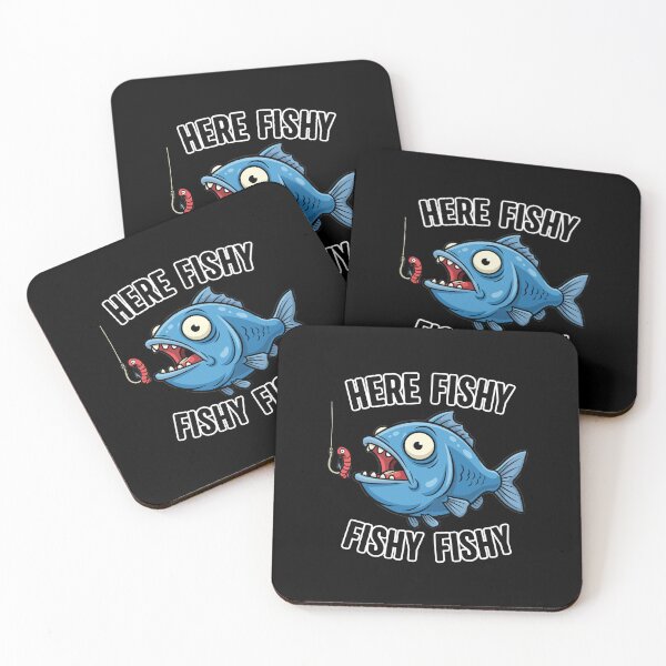 Item preview, Here Fishy Fishy Fishy Fishy Fishing Fisherman Angler Enthusiast designed and sold by PopStars1993.