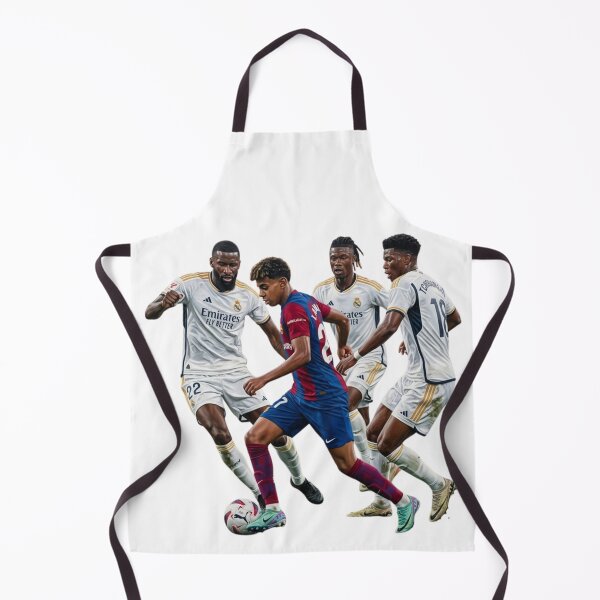 Item preview, Lamine Yamal Dribbling Against Real Madrid Defense - El Clasico Football Poster designed and sold by annaarthk.