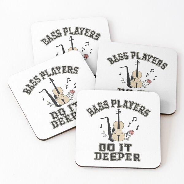 Item preview, Bass Players Do It Deeper – Funny Musician Double Bass Design for Bass Lovers designed and sold by SoulThread Studio.