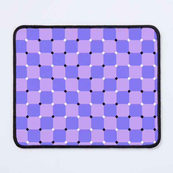 Item preview, Optical Illusion Wavy Checkerboard in Lavender & Purple designed and sold by OddBloomPNG.