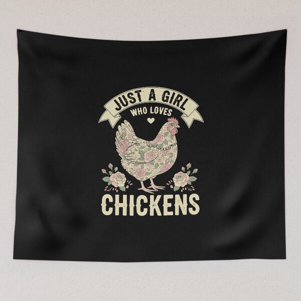 Item preview, Just A Girl Who Loves Chickens | Chicken Owner Farmer Backyard Poultry Keeper designed and sold by PopStars1993.