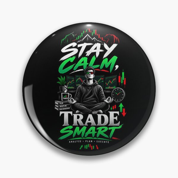 Item preview, Stay Calm Trade Smart Day Trader Design designed and sold by NovaMoodCo.