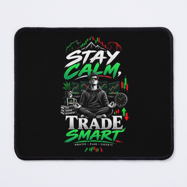 Item preview, Stay Calm Trade Smart Day Trader Design designed and sold by NovaMoodCo.