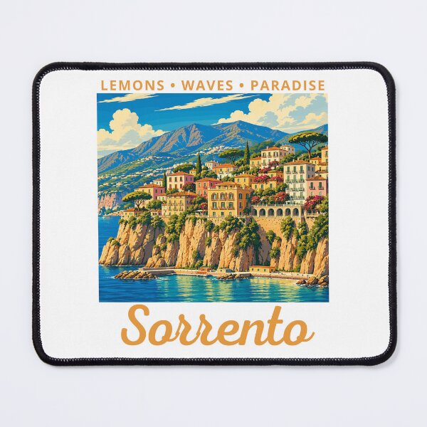 Item preview, Sorrento (Campania) in Italy, Vintage Art Travel Landscape designed and sold by MaateoDesign.