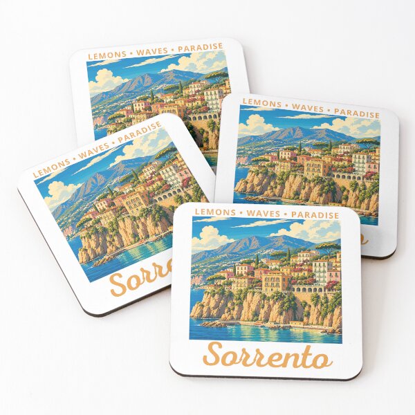 Item preview, Sorrento (Campania) in Italy, Vintage Art Travel Landscape designed and sold by MaateoDesign.