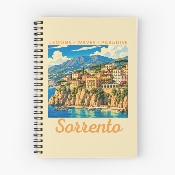 Item preview, Sorrento (Campania) in Italy, Vintage Art Travel Landscape designed and sold by MaateoDesign.