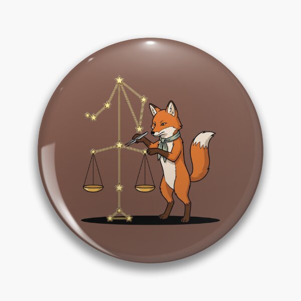 Item preview, Clever Fox Adjusting Libra Constellation Scales Precision Art designed and sold by Rare By Hero.