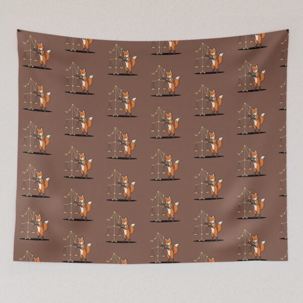 Item preview, Clever Fox Adjusting Libra Constellation Scales Precision Art designed and sold by Rare By Hero.