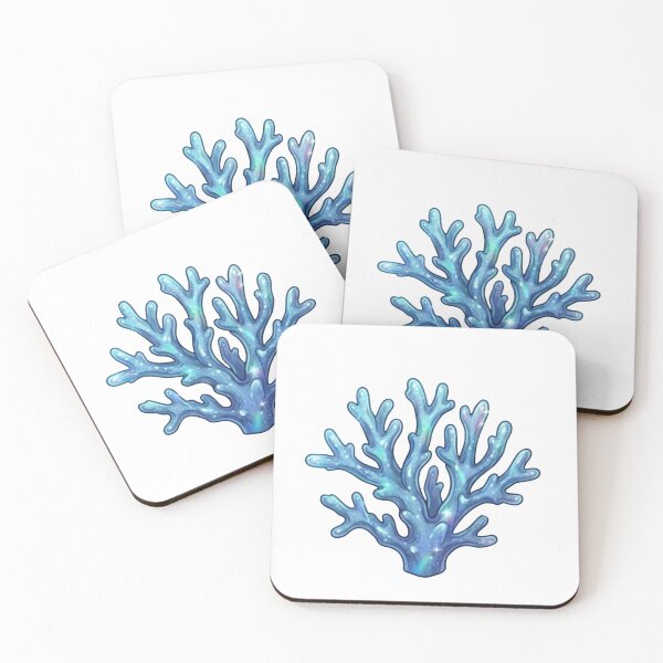 Item preview, Staghorn Acropora Coral Blue Reef Illustration designed and sold by KenworksDigital.
