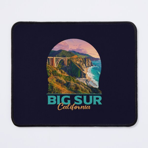 Item preview, Big Sur California Pacific Coast Vintage Art designed and sold by LinaValearte.