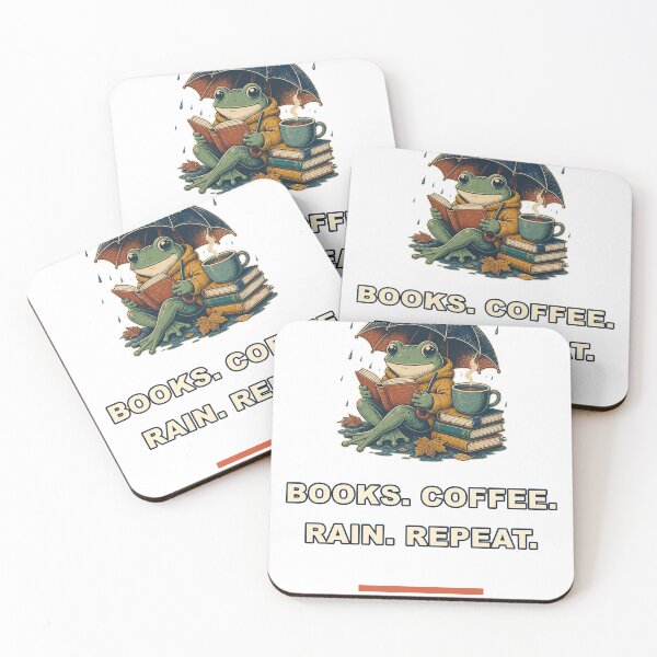 Item preview, Books Coffee Rain Repeat designed and sold by good-graffity.