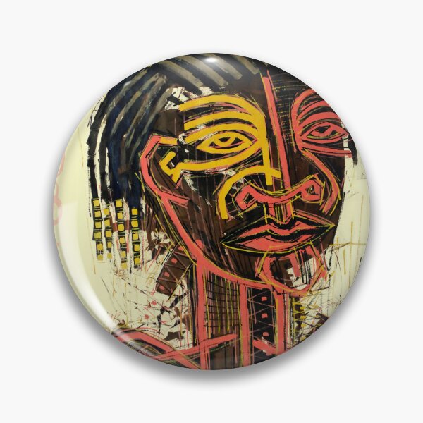 Item preview, Handmade Tribal Neo-Expressionist Portrait - Ancestral Lines designed and sold by supernikol.