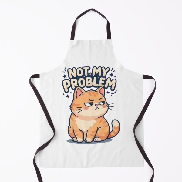 Item preview, Not My Problem Cat – Funny Grumpy Orange Cat Sarcastic Kawaii Cat Lover Gift designed and sold by PrintforDesign.