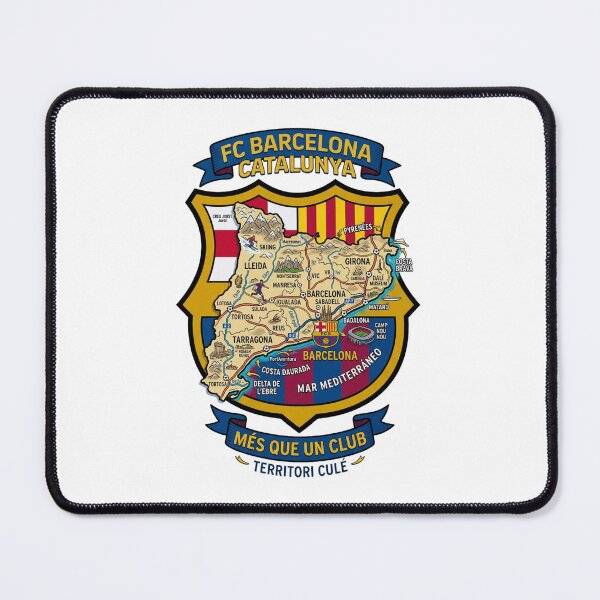 Item preview, FC Barcelona Catalunya Map Crest Crest Art Illustrated Football Gift designed and sold by annaarthk.