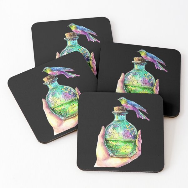 Item preview, Vibrant Hummingbird and Bottle designed and sold by ilkansiturikman.