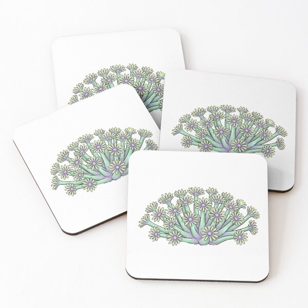 Item preview, Goniopora Flowerpot Coral Pastel Reef Aquarium Art designed and sold by KenworksDigital.