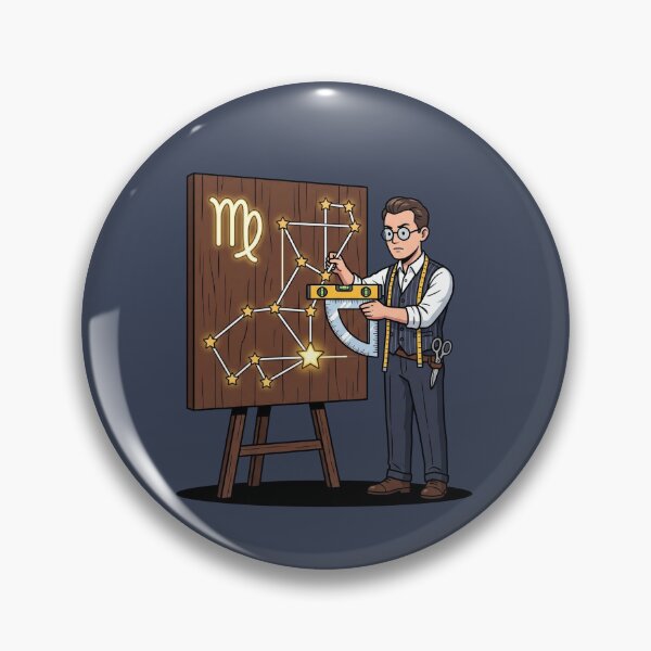 Item preview, Virgo Constellation Spirit Level Alignment Perfectionist Art designed and sold by Rare By Hero.