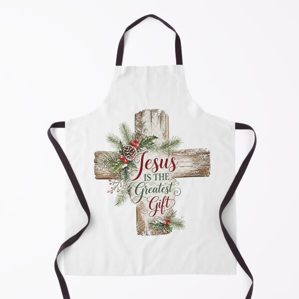 Item preview, Jesus Is the Greatest Gift Christian Christmas Cross Design designed and sold by Illustrated Faith.