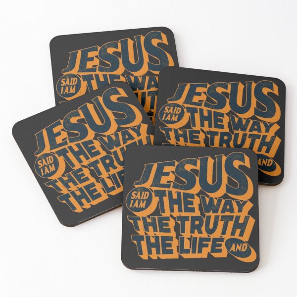 Item preview, Jesus Is the Way the Truth and the Life 3D Christian Typography designed and sold by TheSilmarillion.