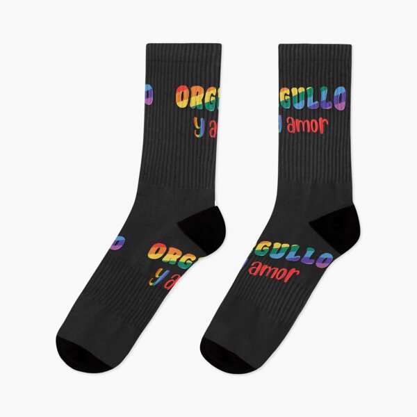 Item preview, Orgullo y Amor Spanish LGBT Pride Rainbow Quote Typography designed and sold by EchoPrint Co..
