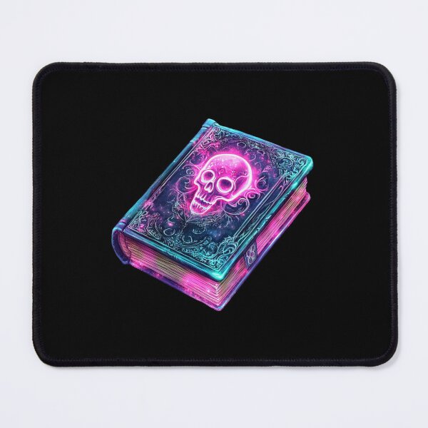 Item preview, Neon Skull on Mystical Book designed and sold by ilkansiturikman.