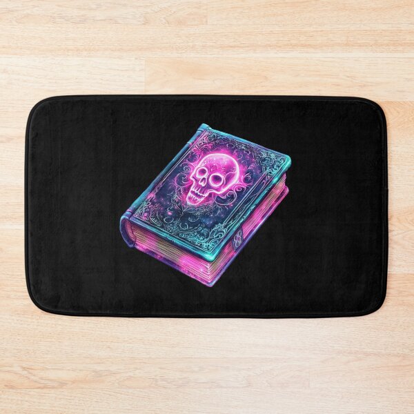 Item preview, Neon Skull on Mystical Book designed and sold by ilkansiturikman.