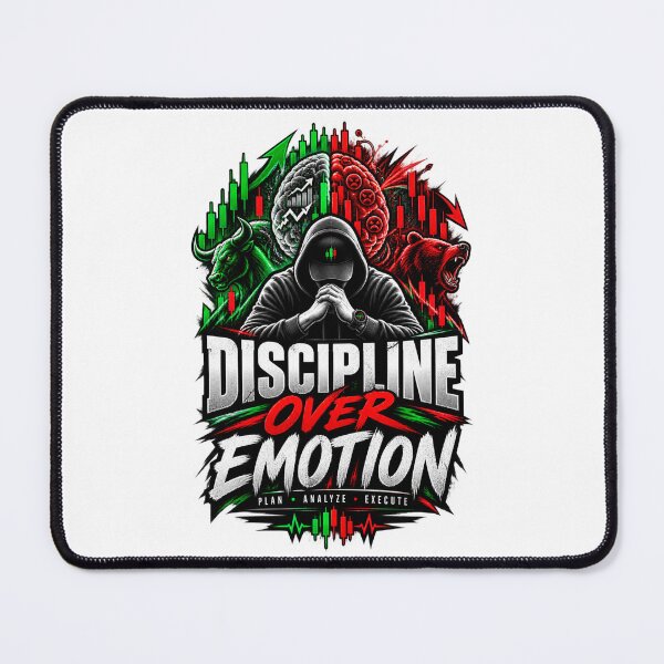 Item preview, Discipline Over Emotion Trading Mindset designed and sold by NovaMoodCo.