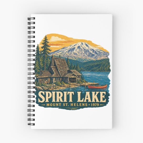 Item preview, Vintage Spirit Lake Mount St Helens 1979 designed and sold by Rewind Society.