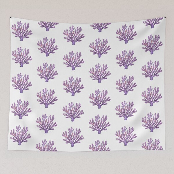 Item preview, Purple Sea Plume Gorgonian Coral Reef Illustration designed and sold by KenworksDigital.