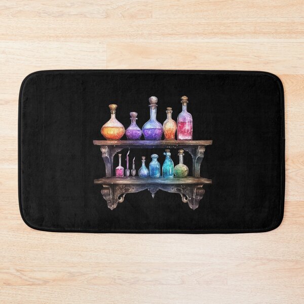 Item preview, Colorful Potion Bottles on Shelf designed and sold by ilkansiturikman.