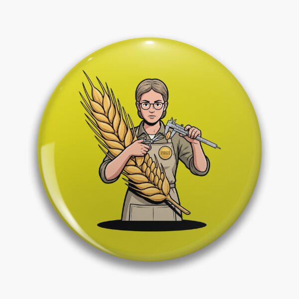 Item preview, Virgo Measuring Wheat Grain Caliper Perfectionist Art designed and sold by Rare By Hero.