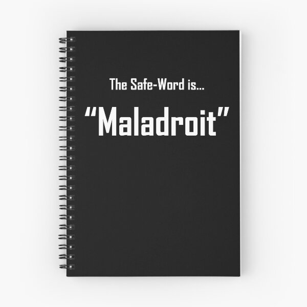 Item preview, Safe Words "Maladroit" - White Lettering designed and sold by cousinbessie.