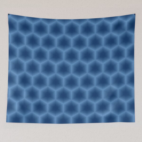 Item preview, Blue Glowing Hexagonal Honeycomb designed and sold by IntelliMindDesigns.