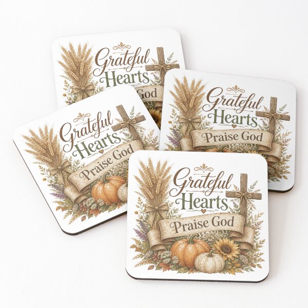 Item preview,  Grateful Hearts Praise God Christian Thanksgiving Fall Design designed and sold by Illustrated Faith.