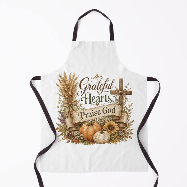 Item preview,  Grateful Hearts Praise God Christian Thanksgiving Fall Design designed and sold by Illustrated Faith.