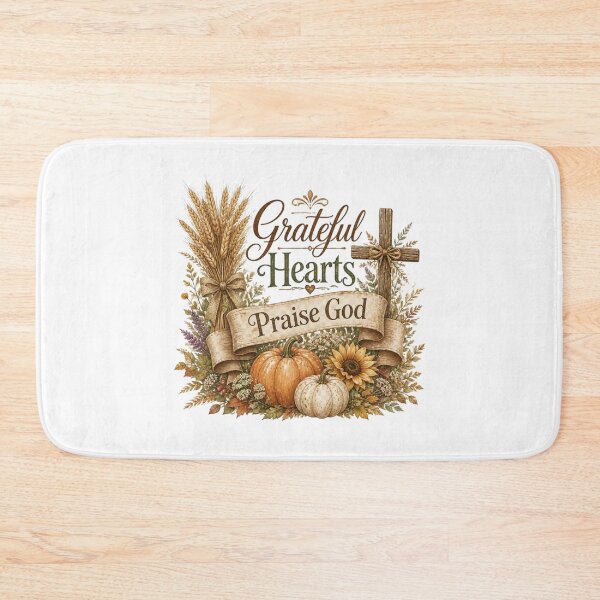 Item preview,  Grateful Hearts Praise God Christian Thanksgiving Fall Design designed and sold by Illustrated Faith.