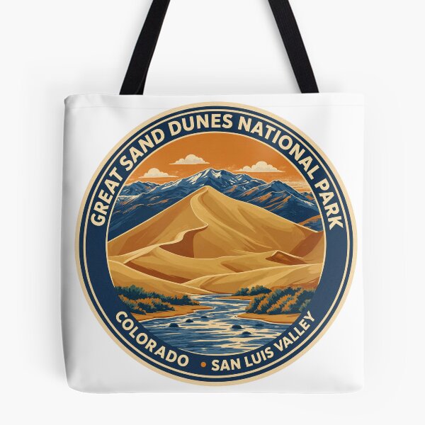 Item preview, Great Sand Dunes National Park Colorado Vintage Badge designed and sold by JIGUWORLD.