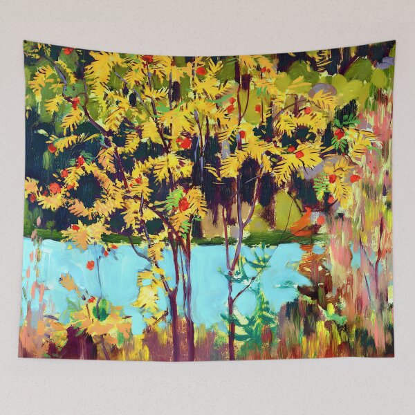 Artikelvorschau, Mountain Ash, Algoma Lake - J.E.H. MacDonald entworfen und verkauft von Jon-Baran.
