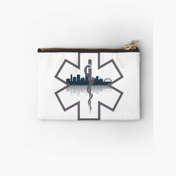 Item preview, City of Rockford Skyline EMS Star of Life (White Background) designed and sold by FireEMSDesigns.