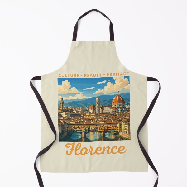 Item preview, Florence (Tuscany) in Italy, Vintage Art Travel Landscape designed and sold by MaateoDesign.