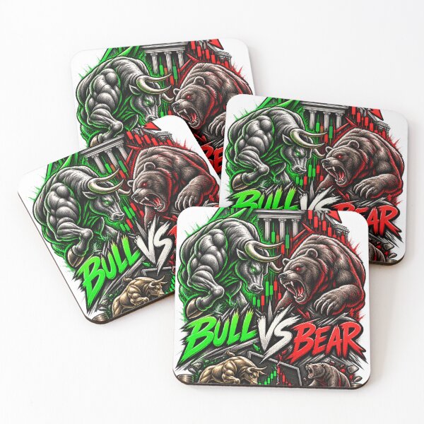 Item preview, Bull vs Bear Stock Market Trading Design designed and sold by NovaMoodCo.